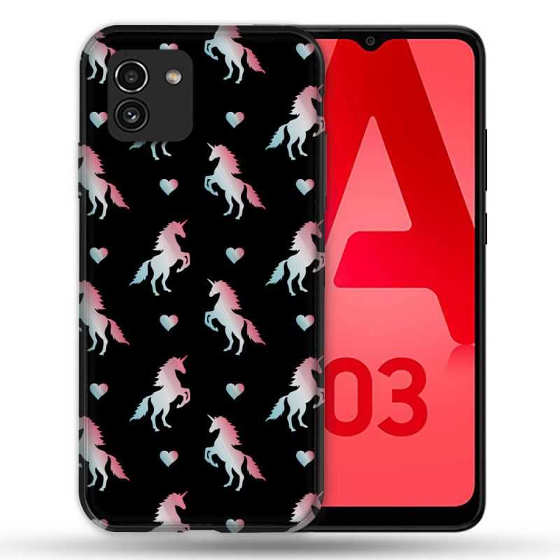 Coque Pour Samsung Galaxy A03 Fantastique Licorne Pattern
