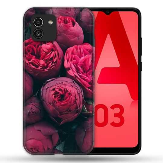 Coque Pour Samsung Galaxy A03 Fleur Pivoine