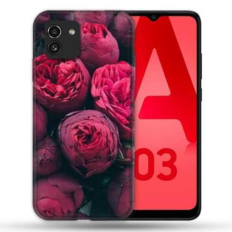 Coque Pour Samsung Galaxy A03 Fleur Pivoine