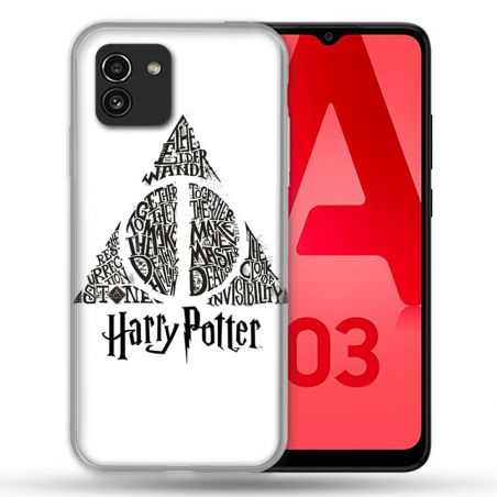 Coque Pour Samsung Galaxy A03 Harry Potter Hollows triangle Blanc