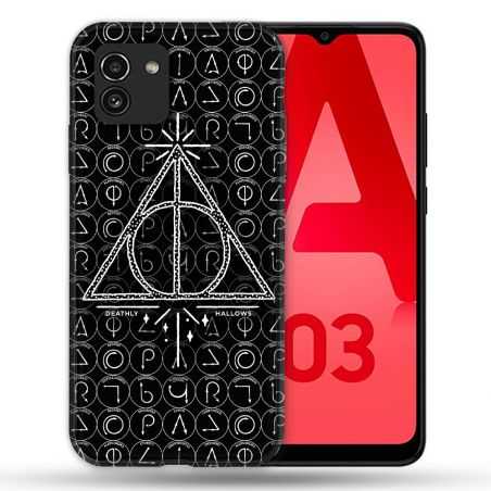 Coque Pour Samsung Galaxy A03 Harry Potter Hollows Triangle Noir