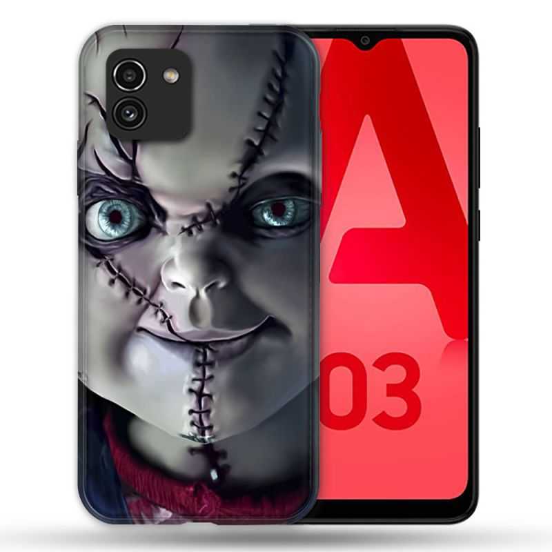 Coque Pour Samsung Galaxy A03 Horreur Chucky Cicatrice