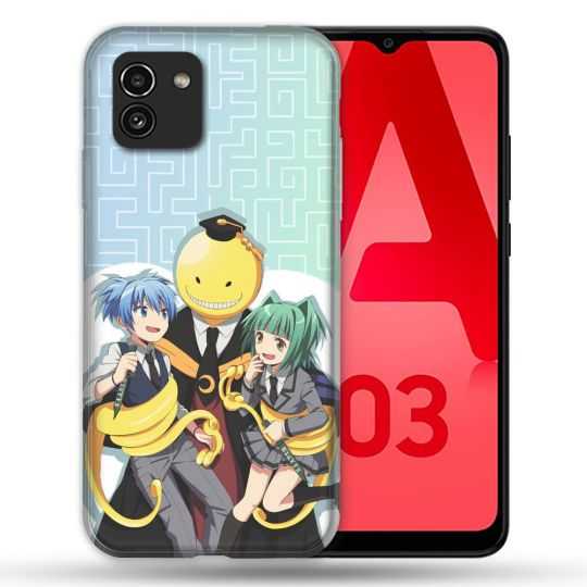 Coque Pour Samsung Galaxy A03 Manga Assassination Classroom Kuro Trio