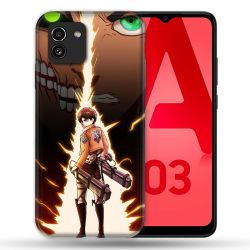 Coque Pour Samsung Galaxy A03 Manga Attaque Titans Eren Eclair