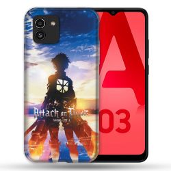 Coque Pour Samsung Galaxy A03 Manga Attaque Titans Soleil