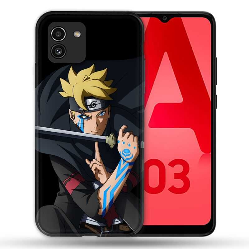 Coque Pour Samsung Galaxy A03 Manga Boruto Tatouage