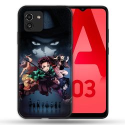 Coque Pour Samsung Galaxy A03 Manga Demon Slayer Noir