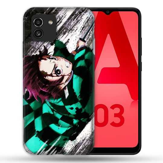 Coque Pour Samsung Galaxy A03 Manga Demon Slayer Tanjiro