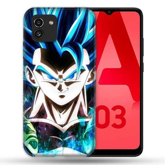 Coque Pour Samsung Galaxy A03 Manga Dragon Ball Gogeta Visage