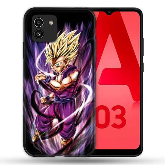 Coque Pour Samsung Galaxy A03 Manga Dragon Ball Sangohan Violet