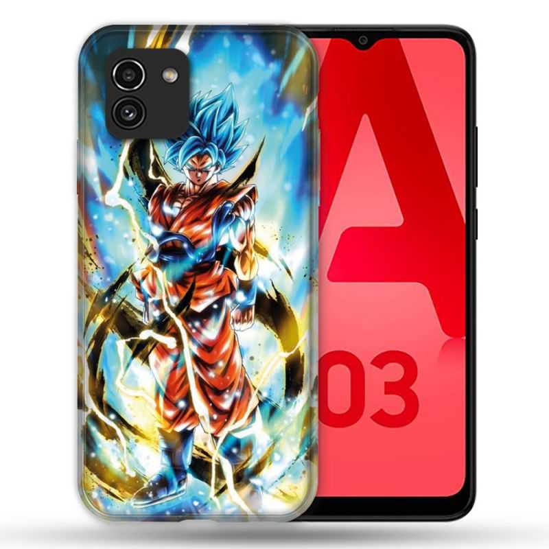 Coque Pour Samsung Galaxy A03 Manga Dragon Ball Sangoku Blanc