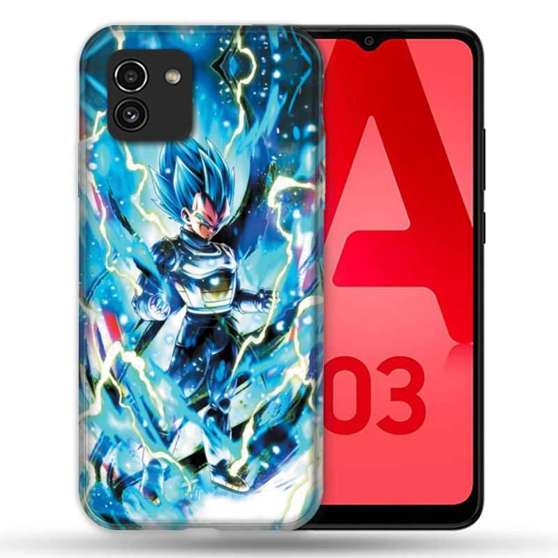 Coque Pour Samsung Galaxy A03 Manga Dragon Ball Vegeta Bleu