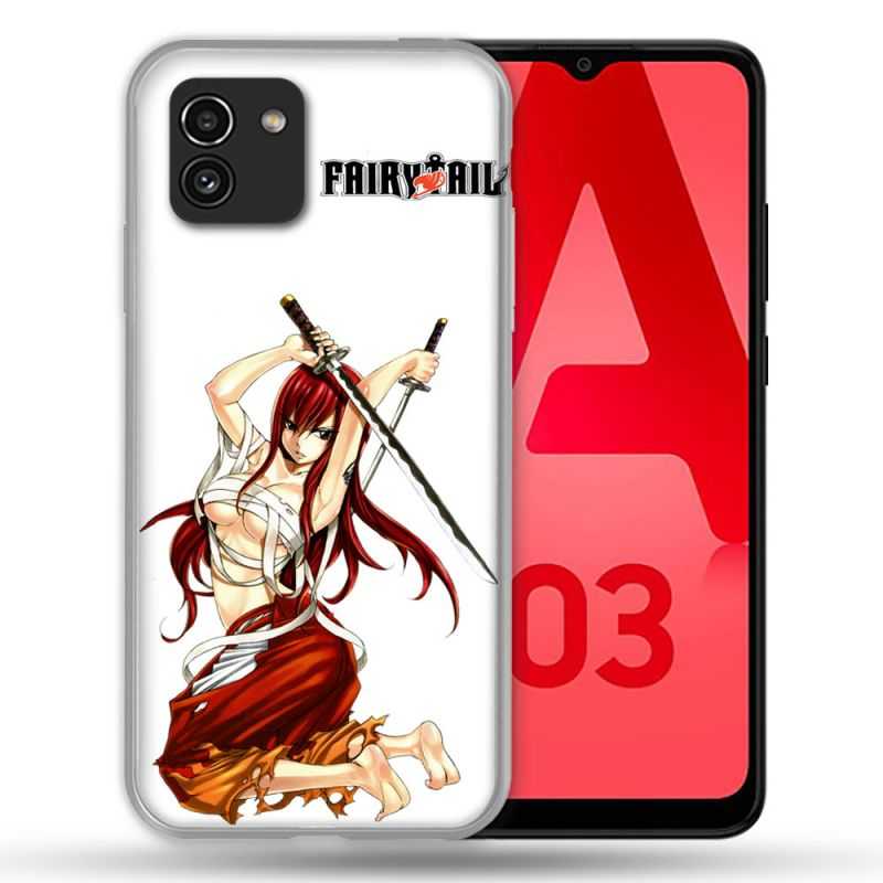 Coque Pour Samsung Galaxy A03 Manga Fairy Tail Erza