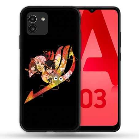 Coque Pour Samsung Galaxy A03 Manga Fairy Tail Logo Noir