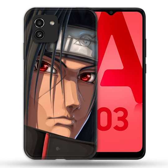 Coque Pour Samsung Galaxy A03 Manga Naruto Itachi Visage
