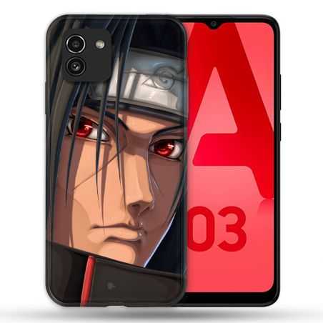 Coque Pour Samsung Galaxy A03 Manga Naruto Itachi Visage