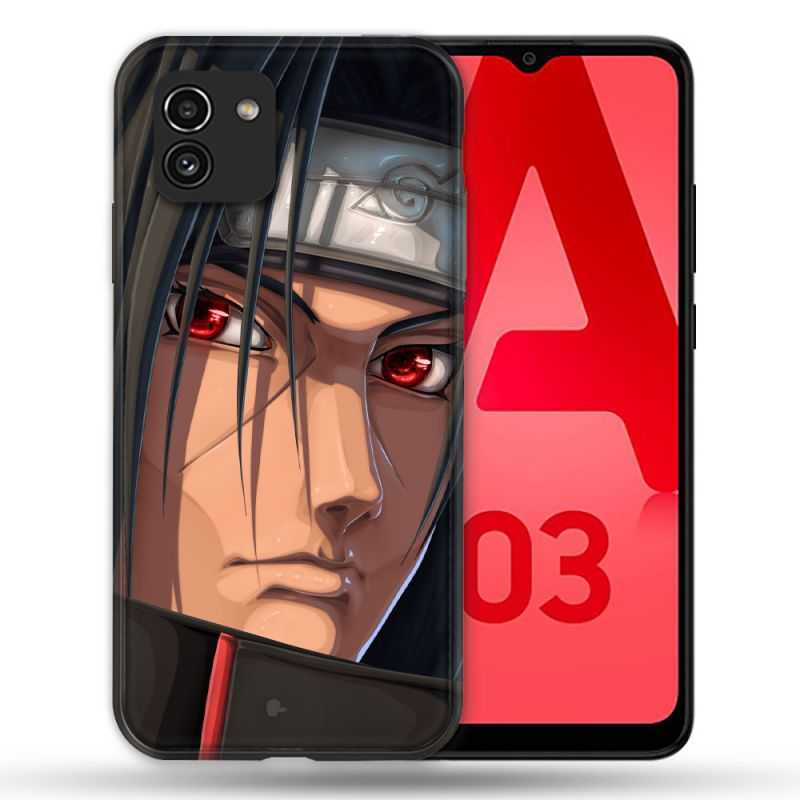 Coque Pour Samsung Galaxy A03 Manga Naruto Itachi Visage