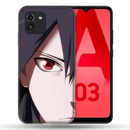 Coque Pour Samsung Galaxy A03 Manga Naruto Sasuke visage