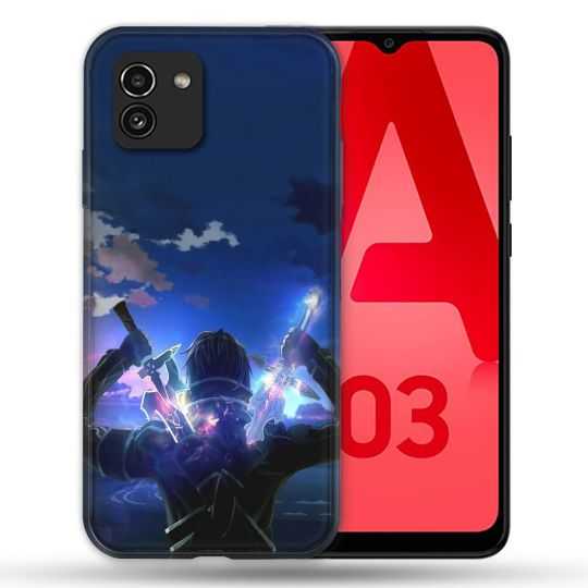 Coque Pour Samsung Galaxy A03 Manga SAO sword Art Online Epee