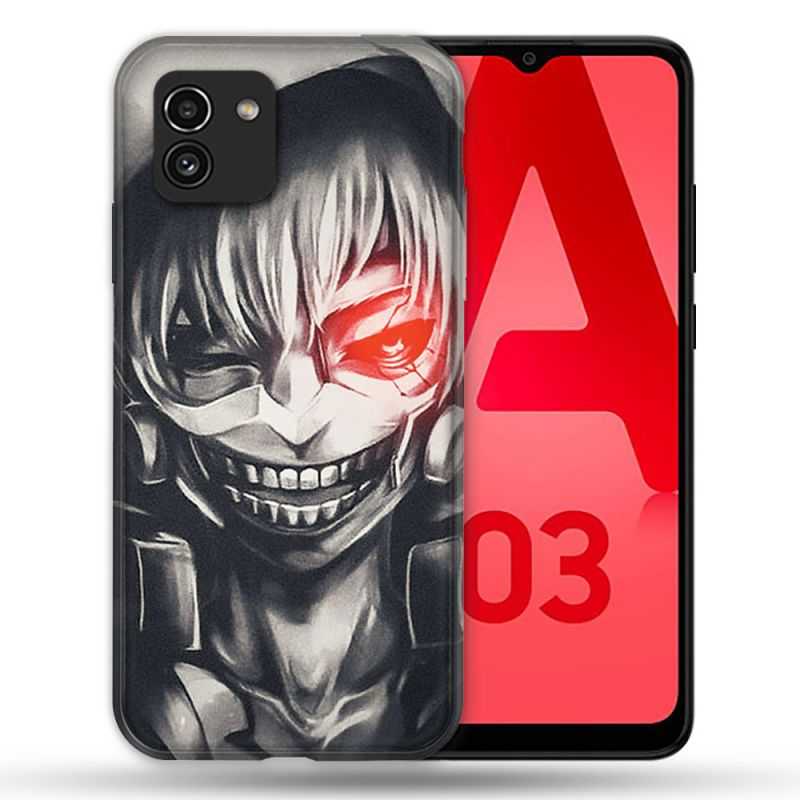 Coque Pour Samsung Galaxy A03 Manga Tokyo Ghoul Kaneki Noir