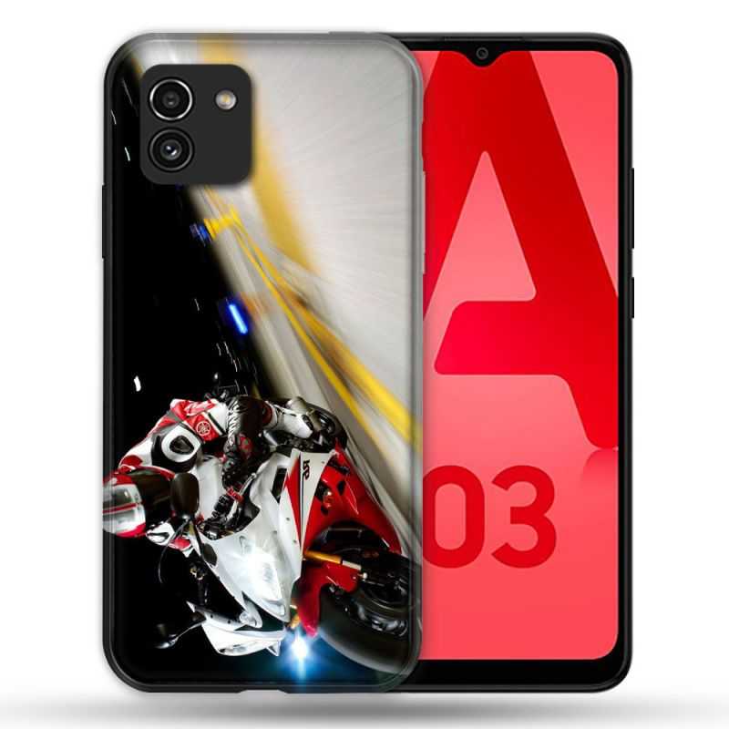 Coque Pour Samsung Galaxy A03 Moto Course GP R6