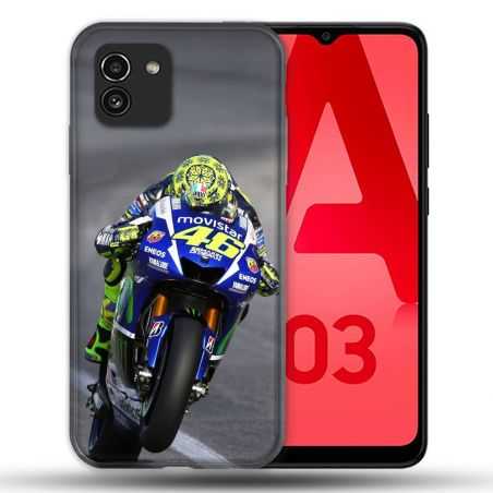 Coque Pour Samsung Galaxy A03 Moto Course GP Wheeling 46