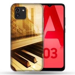 Coque Pour Samsung Galaxy A03 Musique Piano Retro
