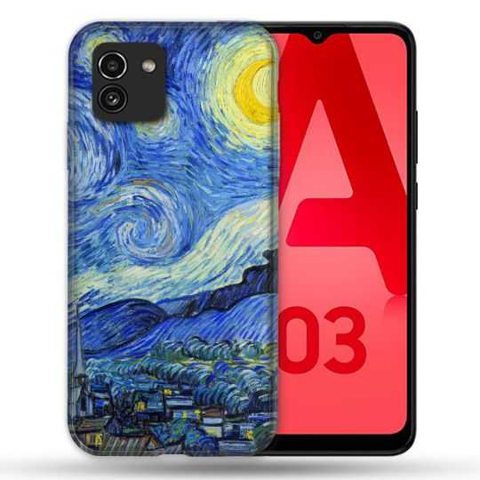 Coque Pour Samsung Galaxy A03 Peinture La nuit étoilée