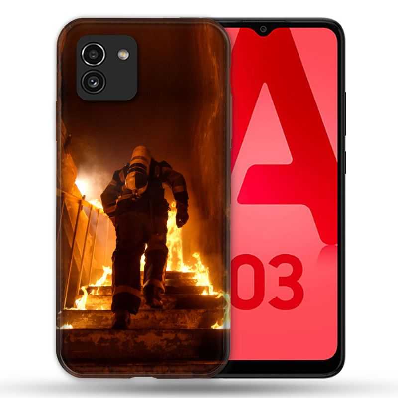 Coque Pour Samsung Galaxy A03 Pompier Escalier