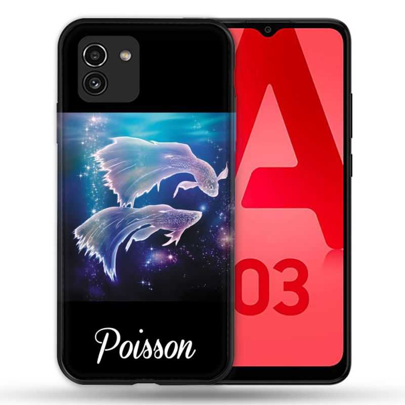 Coque Pour Samsung Galaxy A03 Signe Zodiaque 2 Poisson