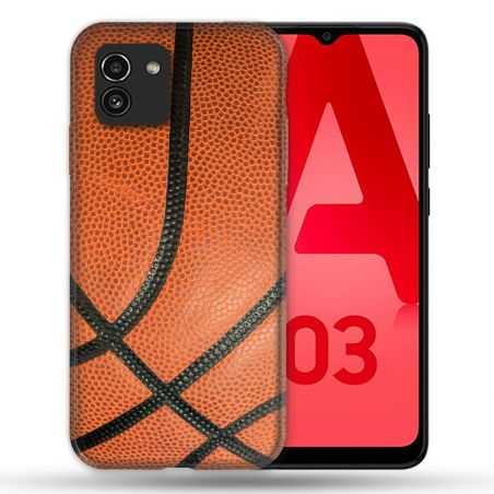 Coque Pour Samsung Galaxy A03 Sport Ballon Basket
