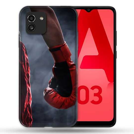 Coque Pour Samsung Galaxy A03 Sport Boxe Gant Rouge