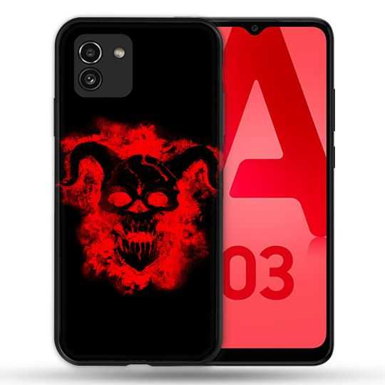 Coque Pour Samsung Galaxy A03 Tete de Mort Diable