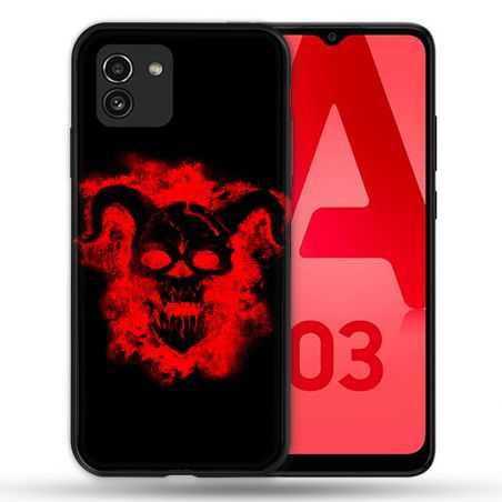 Coque Pour Samsung Galaxy A03 Tete de Mort Diable