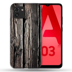 Coque Pour Samsung Galaxy A03 Texture Bois