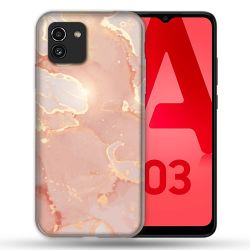Coque Pour Samsung Galaxy A03 Texture Marbre Rose