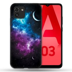 Coque Pour Samsung Galaxy A03 Univers Bleu Violet