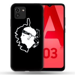 Coque Pour Samsung Galaxy A03 Voyage Corse Noir