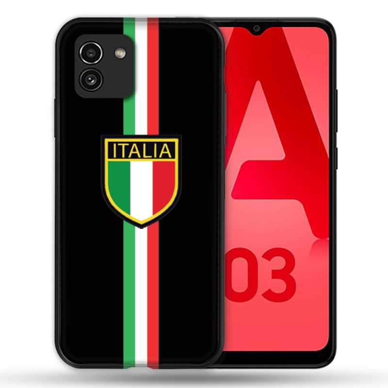 Coque Pour Samsung Galaxy A03 Voyage Italie 3 Noir