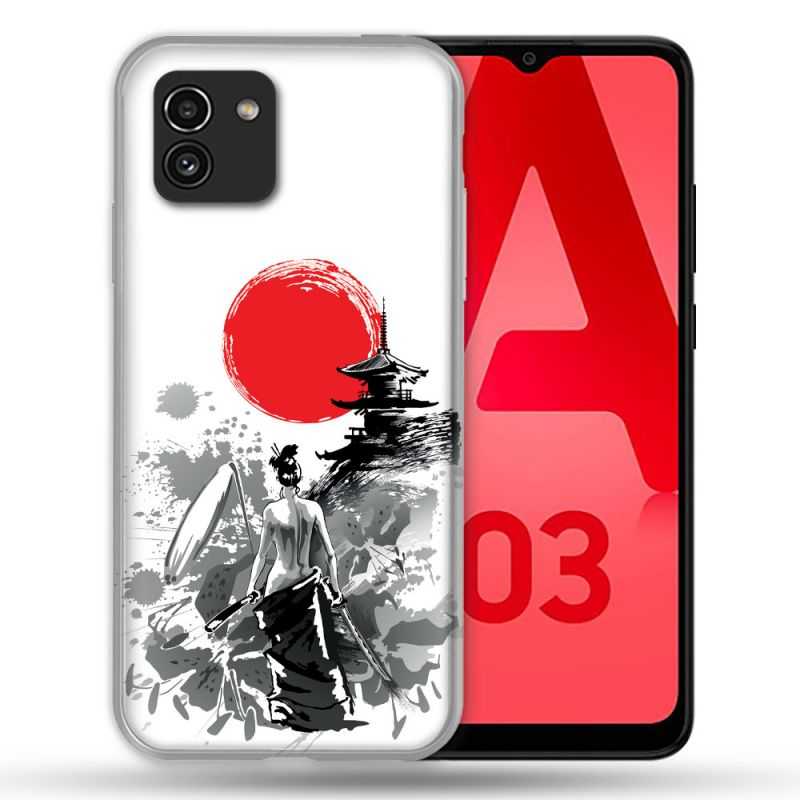 Coque Pour Samsung Galaxy A03 Voyage Japon Femme