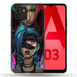 Coque Pour Samsung Galaxy A03 Arcane Jynx Bleu