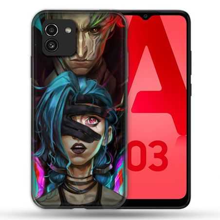 Coque Pour Samsung Galaxy A03 Arcane Jynx Bleu