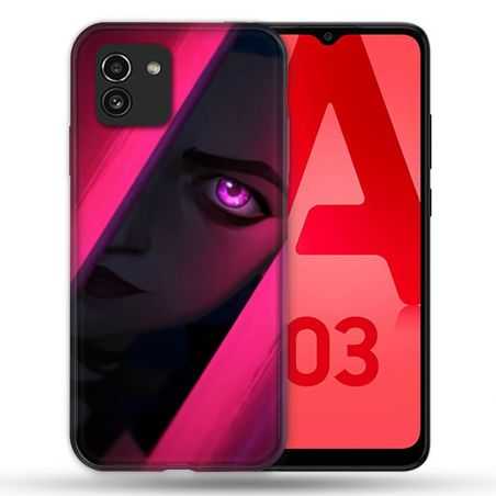 Coque Pour Samsung Galaxy A03 Arcane Jynx Rose