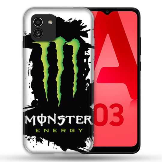 Coque Pour Samsung Galaxy A03 Monster Energy Tache