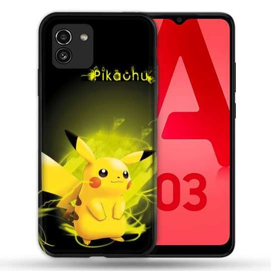 Coque Pour Samsung Galaxy A03 Pokemon Pikachu Eclair