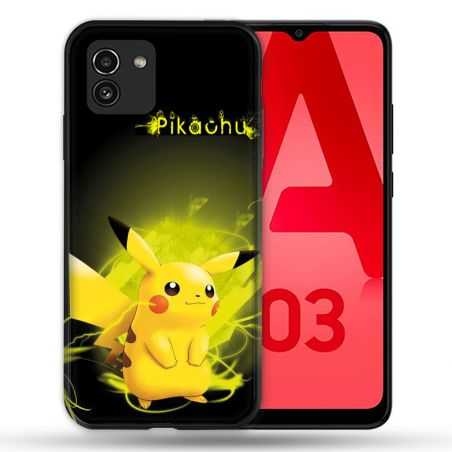 Coque Pour Samsung Galaxy A03 Pokemon Pikachu Eclair