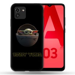 Coque Pour Samsung Galaxy A03 Star Wars - Yoda bebe noir