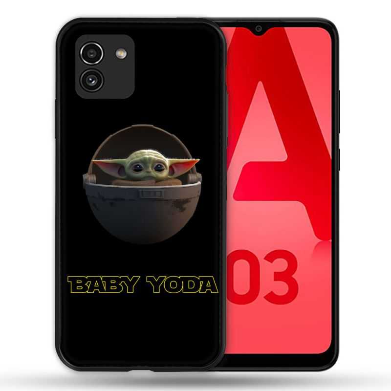 Coque Pour Samsung Galaxy A03 Star Wars - Yoda bebe noir
