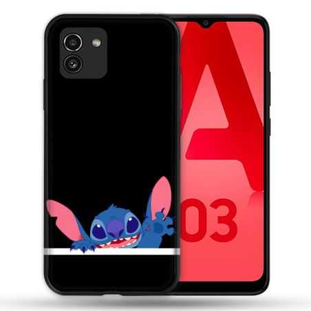 Coque Pour Samsung Galaxy A03 Stitch Noir