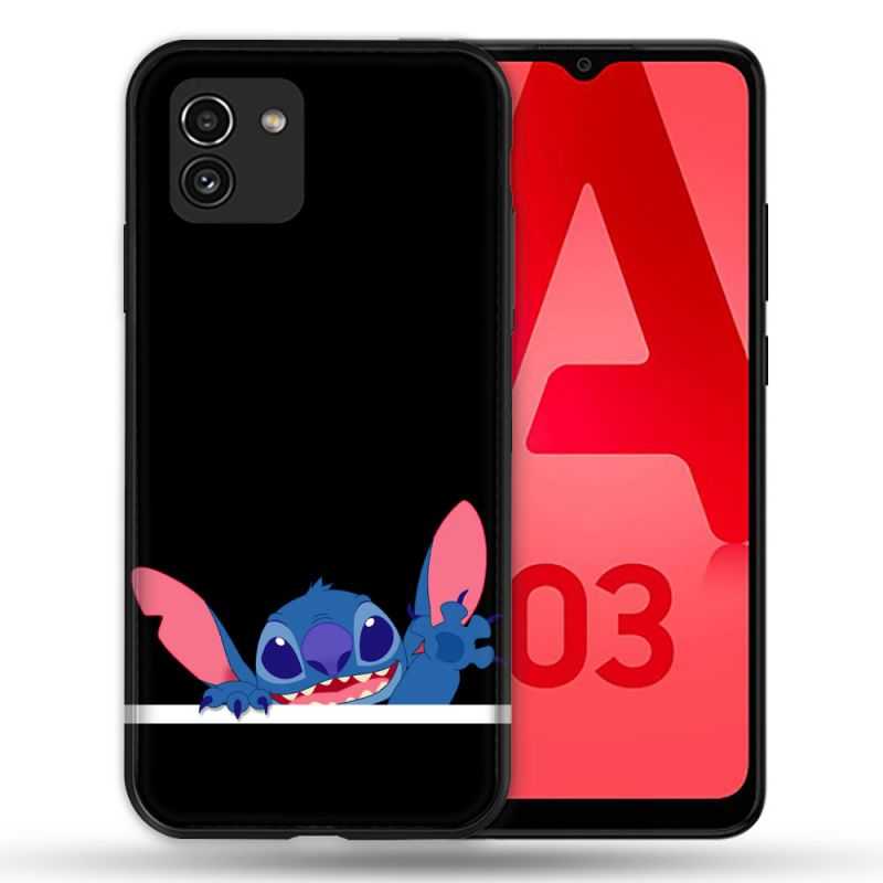 Coque Pour Samsung Galaxy A03 Stitch Noir